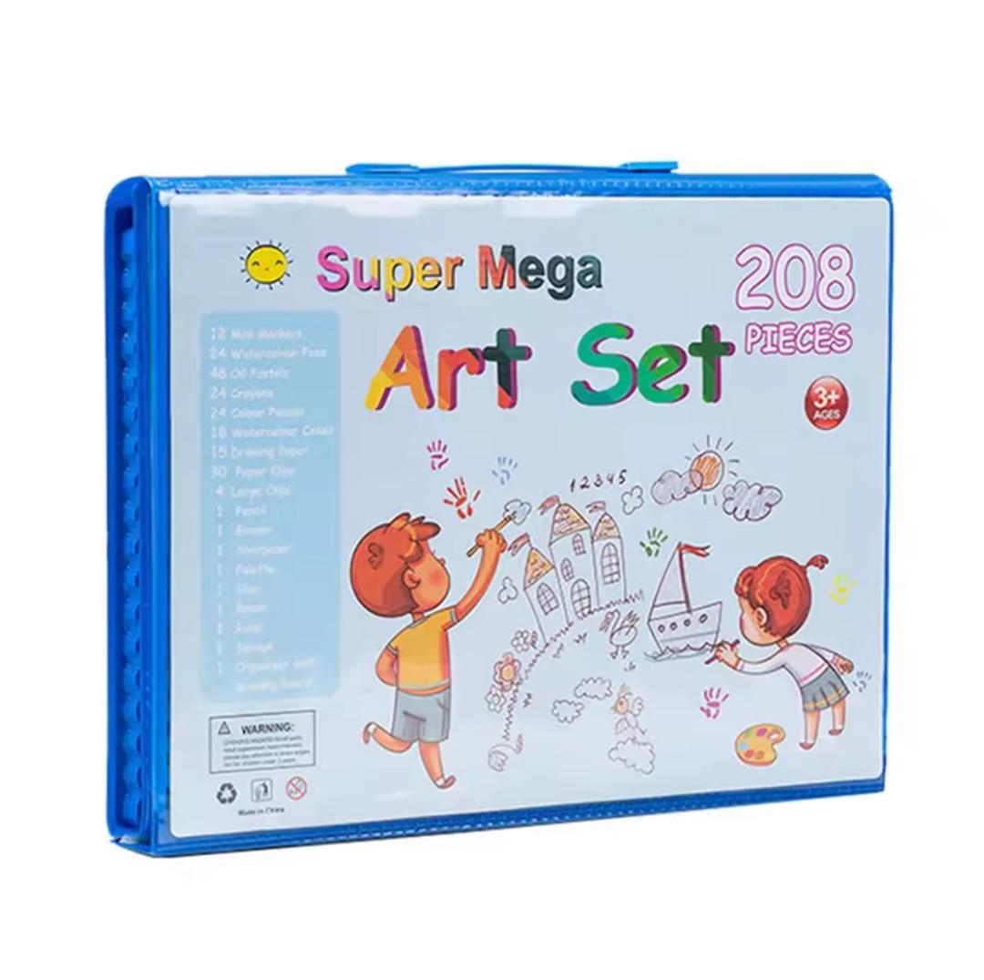 الحقيبة الفنية الفاخرة – 208 قطعة  🎨😍