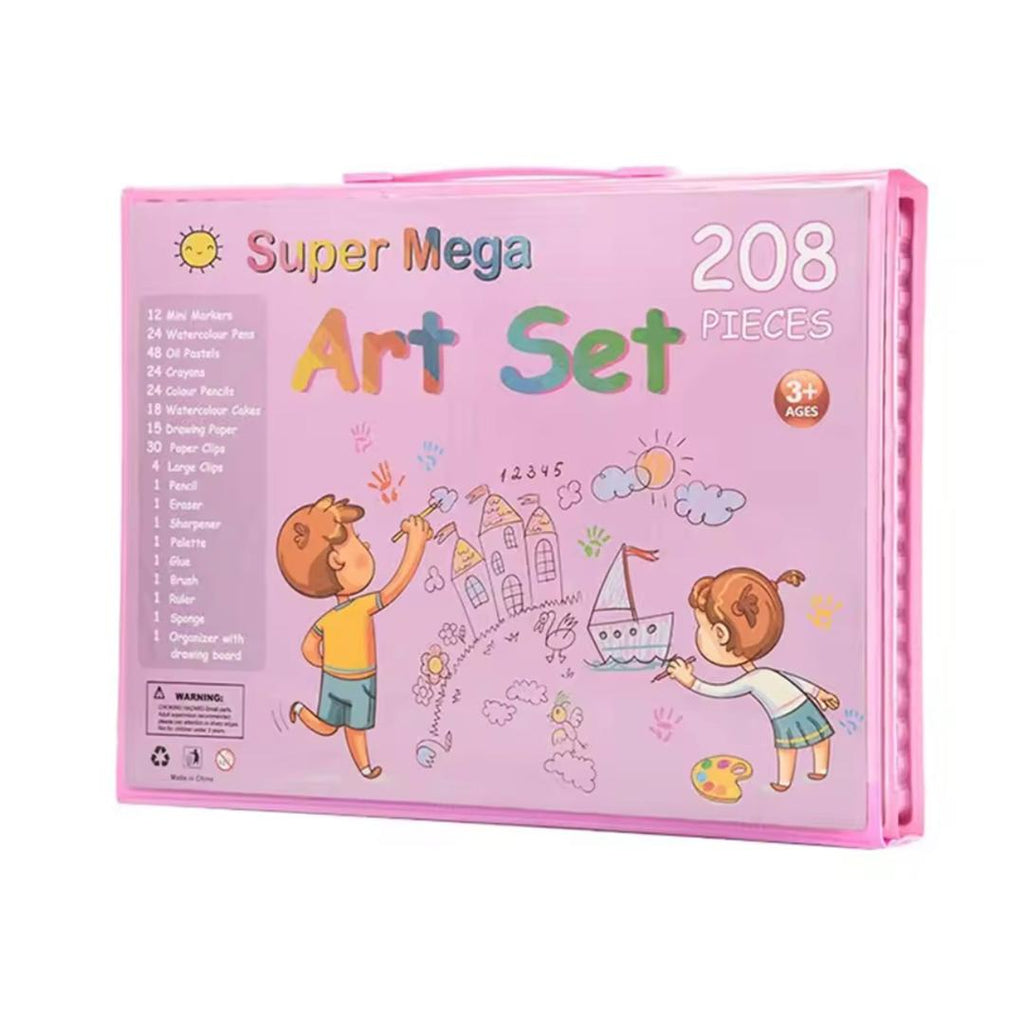 الحقيبة الفنية الفاخرة – 208 قطعة  🎨😍